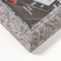 Фоторамка пластик 10х15 см "Марокканская мозаика" оттенки коричневого 19,8х15х2 см