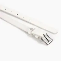 Ремень женский, 1 прокол, 1.8&times;105 см, пряжка металл, белый