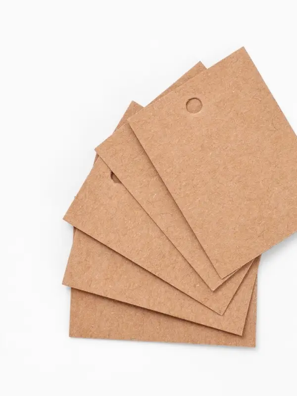 Ценники на верёвке &laquo;Крафт&raquo;, 100 шт. отверстие 3 мм, 3&times;4 см, бежевый