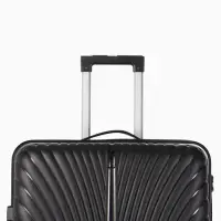 Чемодан на колёсах, 28", кодовый замок, 47&times;28&times;75 см, чёрный