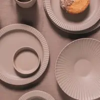 Тарелки Magistro Jarwah Lausanne, d=21.3 см, обеденные, набор 2 шт., фарфор, бежевые