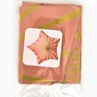 Воздушный шар фольгированный 18" звезда "Грани" цвет розовый сатин, набор 5 штук