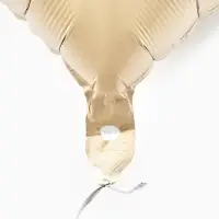 Воздушные шары фольгированные 17" "Сердце" цвет кремовый сатин, набор 5 штук