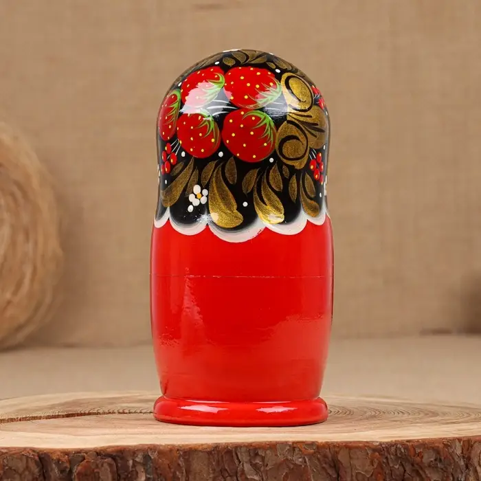 Матрёшка дерево &laquo;Галина&raquo;, хохлома, 5-кукольная, 19 см