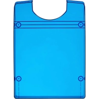 Лоток горизонтальный Attache Line прозрачный синий 340х255х63мм