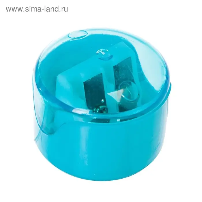 Точилка с контейнером «Смайл», двойная, корпус МИКС Точилка с контейнером «Смайл», двойная, корпус МИКС