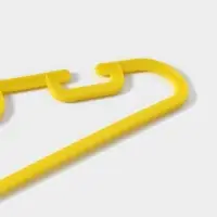Плечики - вешалки для одежды Доляна, 28.5&times;0.4&times;14.5 см, 10 шт., детские, жёлтые