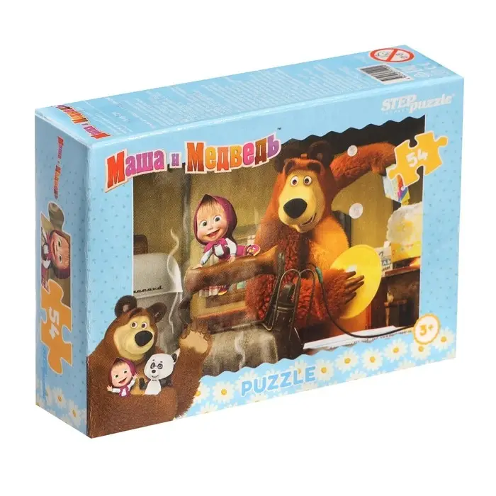 Пазлы «Маша и Медведь», 54 элемента, МИКС