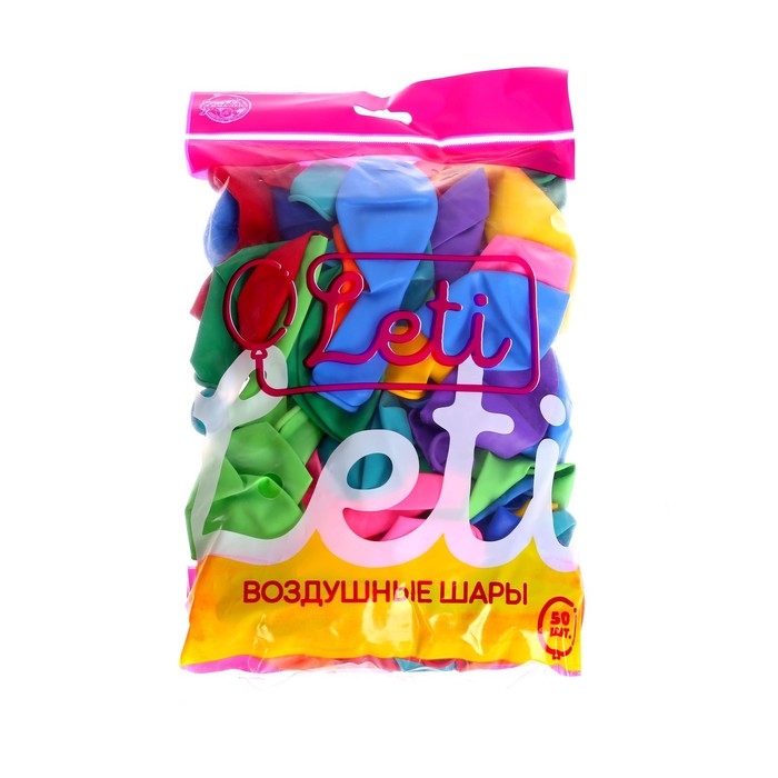 Шар латексный 12 Шар латексный 12", пастель, набор 50 шт., цвета МИКС