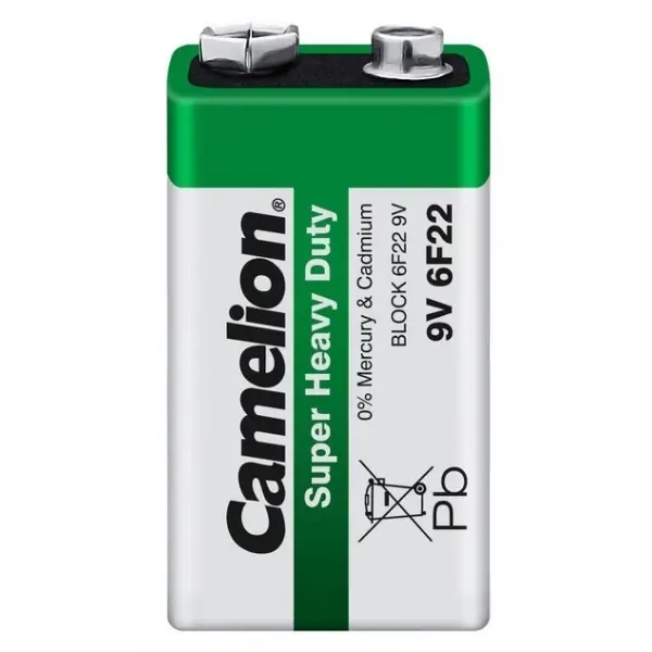 Батарейка Camelion Super Крона 6F22 Shrink 1 Heavy Duty 9V Батарейка Camelion Super Крона 6F22 Shrink 1 Heavy Duty 9V