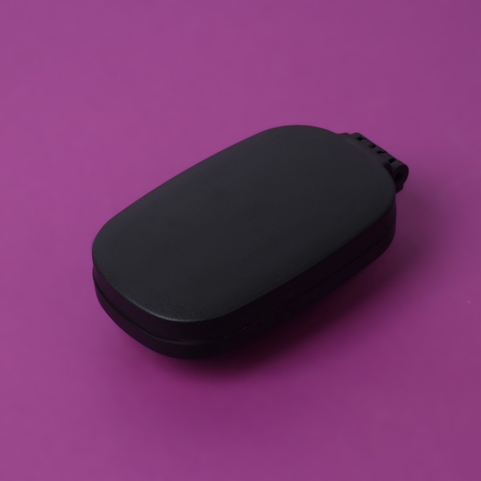 Расчёска массажная, складная, зеркалом, 9,5 × 5,5 см, цвет чёрный Расчёска массажная, складная, зеркалом, 9,5 × 5,5 см, цвет чёрный