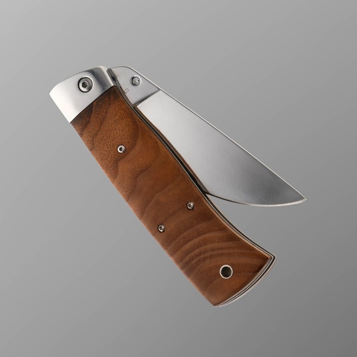 Нож складной  Нож складной "Клён" сталь 65х13, рукоять - гикори, 23 см