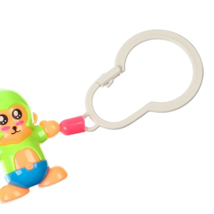 Растяжка на коляску/кроватку «Цыпленок, зайчик, обезьянка», 3 игрушки, цвет МИКС, Крошка Я Растяжка на коляску/кроватку «Цыпленок, зайчик, обезьянка», 3 игрушки, цвет МИКС, Крошка Я