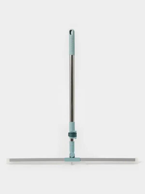 Водосгон для пола, силиконовый, поворотный сгон 60 см, черенок нержавеющая сталь 58-97 см