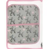 Папка для труда А4 Bubble heart, молния вокруг/откидная планка