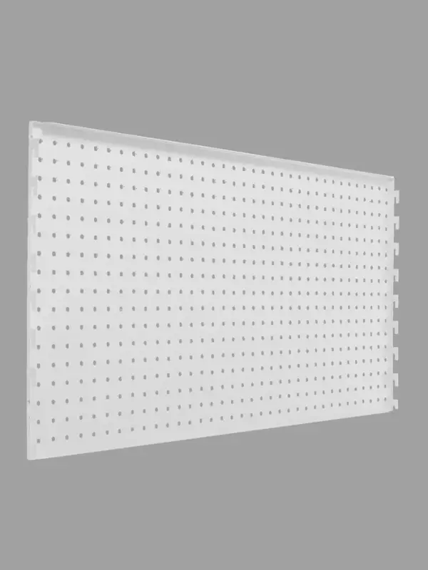 Панель перфорированная для стеллажа, 35&times;89 см, шаг 2.5 см, белая