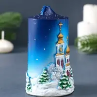 Свеча фигурная "Рождественская ночь" 7х6х11 см
