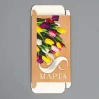 Коробка для шоколада, кондитерская упаковка, «8 Марта», с окном, 17.3 х 8.8 х 1.5 см