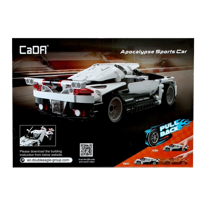 Конструктор инерционный «Спорткар», 368 деталей Конструктор инерционный «Спорткар», 368 деталей