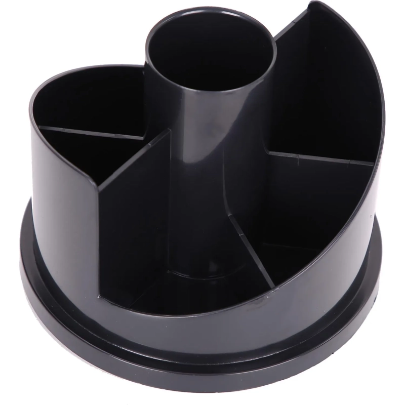 Набор настольный Deli E38251A 17 предметов черный вращающийся