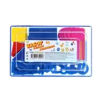 Касса цифр и счетных материалов &laquo;Учись считать&raquo;, 132 элемента, пластик, МИКС