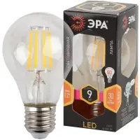 Лампа светодиодная декоративная LED 9 Вт 1170Лм 2700К груша, филамент теплый E27 230В F-LED A60-9W-827-E27