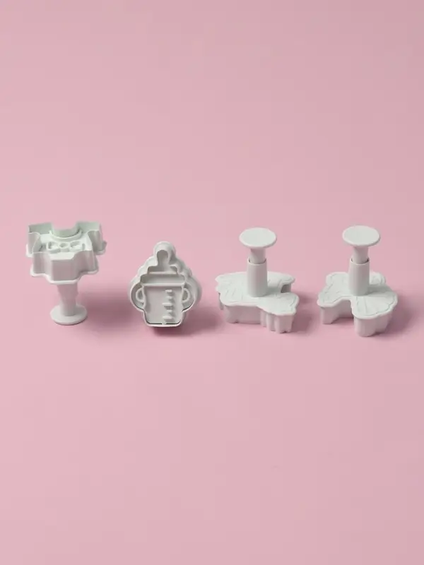 Плунжеры кондитерские Доляна &laquo;Малышок&raquo;, набор 4 шт., пластик, МИКС