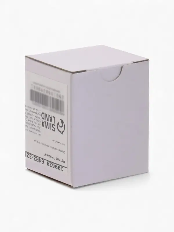 Футляр под кольцо, серьги &laquo;Мишка&raquo;, бархатный, 4.5&times;5&times;3.5 см, белый