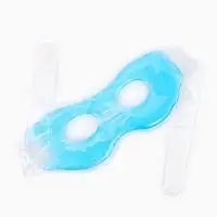 Маска для лица гидрогелевая, охлаждающая/согревающая, 23&times;10&times;0.5 см, синяя