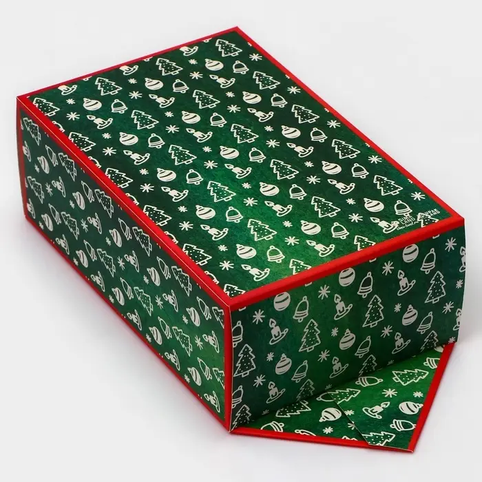 Подарочная коробка - конфета новогодняя складная «Ёлочка», 14 х 22 х 8 см. Подарочная коробка - конфета новогодняя складная «Ёлочка», 14 х 22 х 8 см.