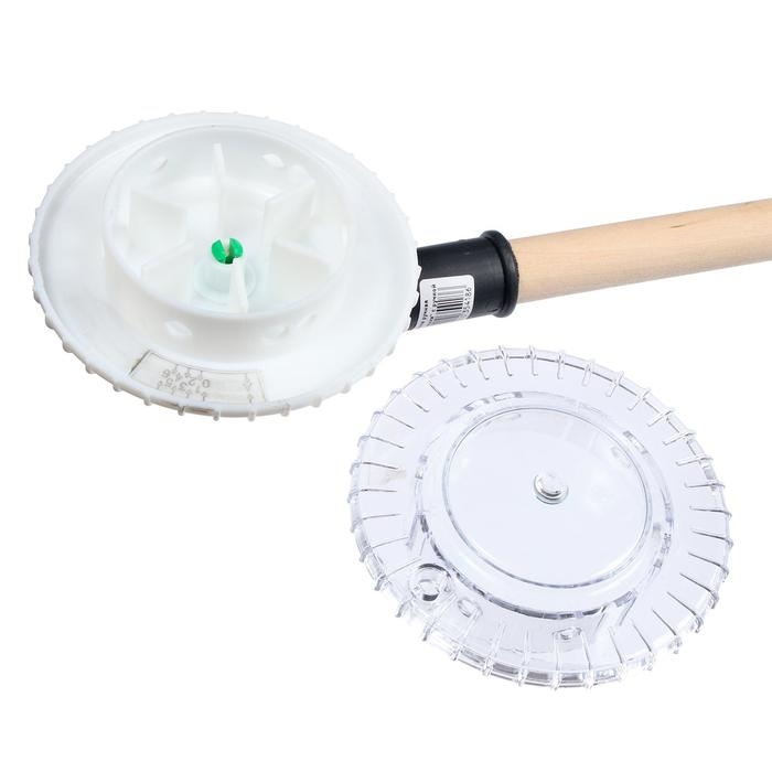 Сеялка для семян, d = 12 см, пластик, с черенком Сеялка для семян, d = 12 см, пластик, с черенком