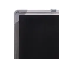 Доска магнитно-маркерная Calligrata, 100&times;150 см, черная, с полочкой, в алюминиевой рамке