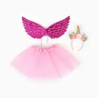 Карнавальный набор "Нежный Единорожек" юбка, ободок, крылья, цвет розовый Карнавальный набор "Нежный Единорожек" юбка, ободок, крылья, цвет розовый