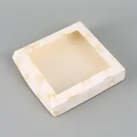 Коробка подарочная складная &laquo;От всей души&raquo;, 20&times;20&times;4 см, с окном