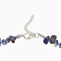 Ожерелье из камня, 45 см, синее