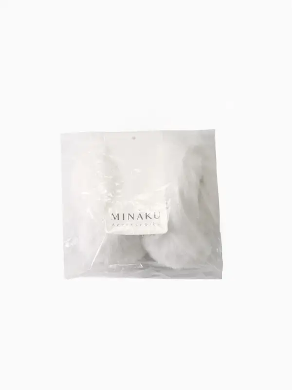 Меховые наушники MINAKU складные, цв.белый р-р 54-58 Меховые наушники MINAKU складные, цв.белый р-р 54-58