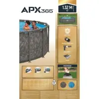 Бассейн каркасный Steel Pro Max, 549&times;132 см, фильтр-насос, лестница, тент, круглый, 561KC Bestway