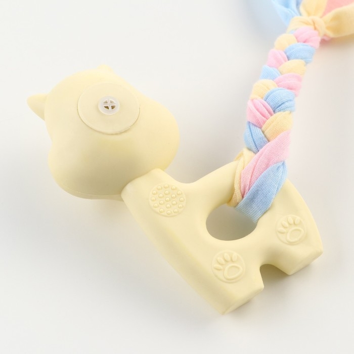 Игрушка жевательная Пижон Premium Игрушка жевательная Пижон Premium "Белка", 10 х 6 х 3,5 см, жёлтая