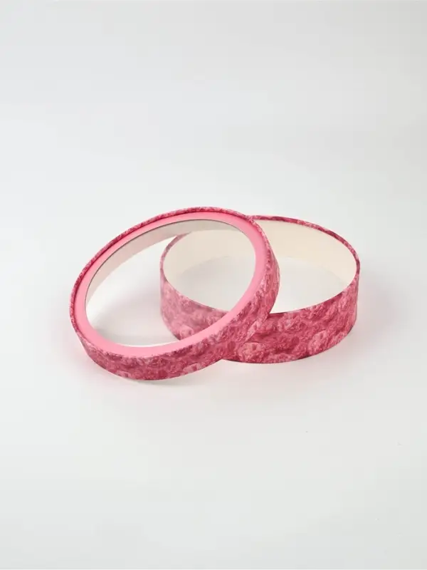 Коробка подарочная тубус с окном &laquo;Нежные пионы&raquo;, 20&times;20&times;5 см