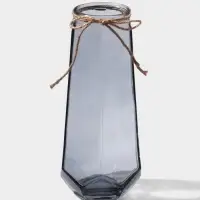 Ваза стекло настольная "Калли" 21х9,5 см, серый Ваза стекло настольная "Калли" 21х9,5 см, серый