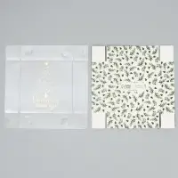 Коробка для макарун &laquo;Волшебного Нового года!&raquo;, тиснение на крышке, 12 х 12 х 3.5 см