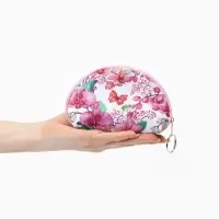 Кошелёк-монетница на молнии, 13.5&times;3.5&times;9 см, с принтом, МИКС