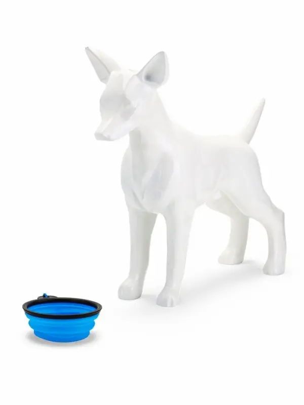 Миска складная, 250 мл, 11 см, силикон, металл, синяя