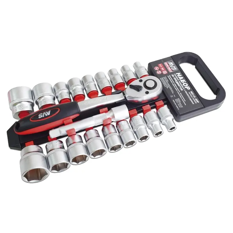 Набор головок торцевых с аксессуарами 1/2"DR (8-32 мм) (20 предметов) AVS NG12-20P