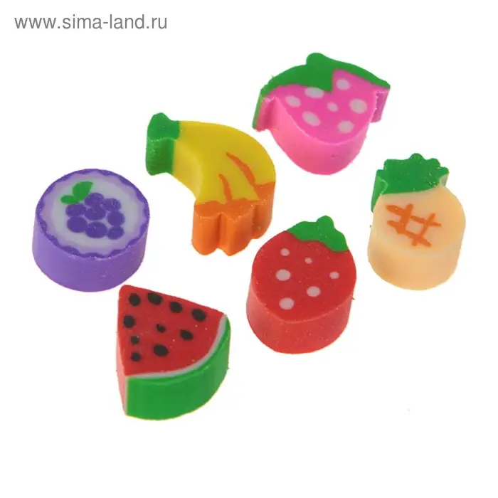 Набор ластиков фигурных 24 штуки, в пакете на зип-молнии, МИКС Набор ластиков фигурных 24 штуки, в пакете на зип-молнии, МИКС