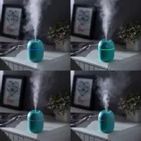 Увлажнитель воздуха, Luazon HM-20 ультразвуковой, 0.22 л, 1.5 Вт, USB, зелёный