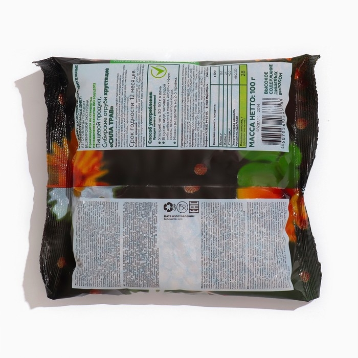 Сибирские отруби Сибирские отруби "Сила трав", хрустящие, 100 г