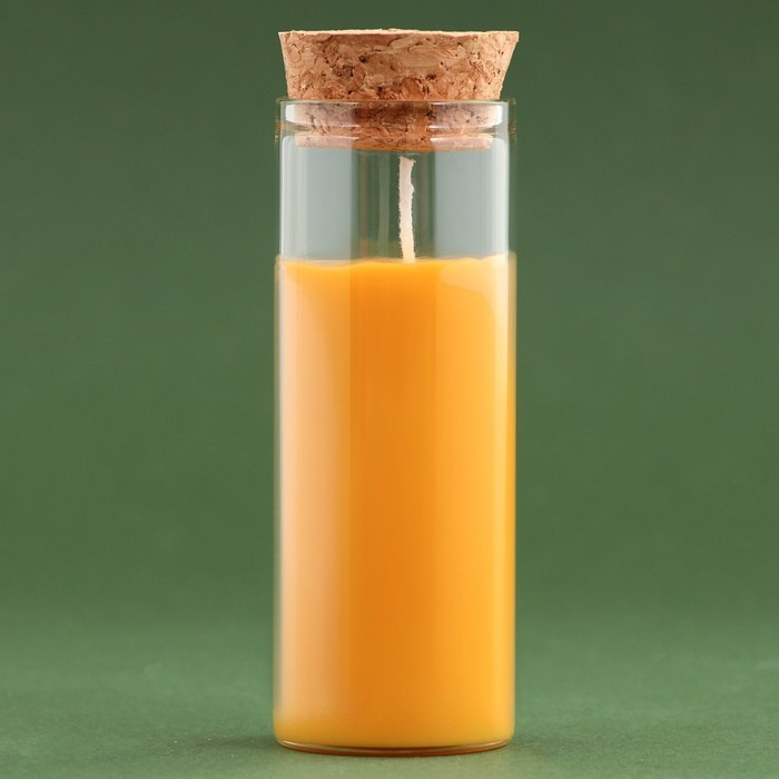 Новогодняя свеча в колбе «Апельсин» Новогодняя свеча в колбе «Апельсин»