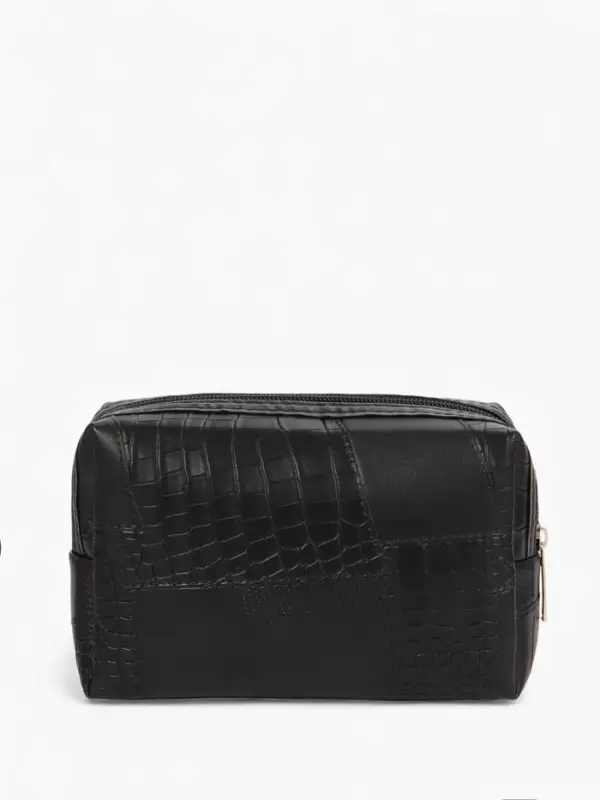 Косметичка дор Одноцвет, 16*5*10, отдел на молнии, черный