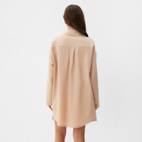 Комплект женский (рубашка, шорты) KAFTAN размер 48-50, бежевый